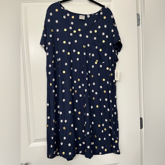 Soma Other - Soma NWT Navy Polka Dot Nightgown